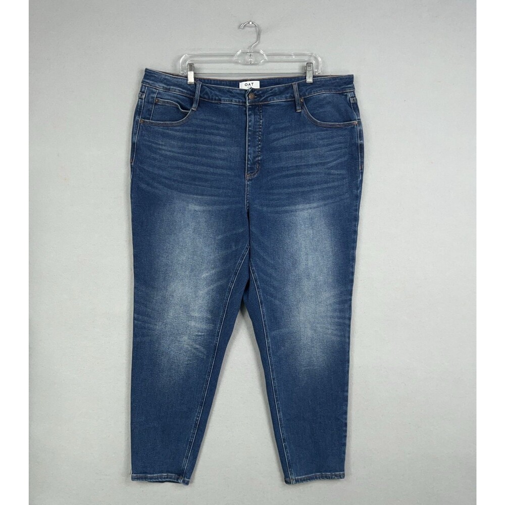 OAT New York Jeans Womens 22W High Rise Skinny Stretch Denim Classic Comfort